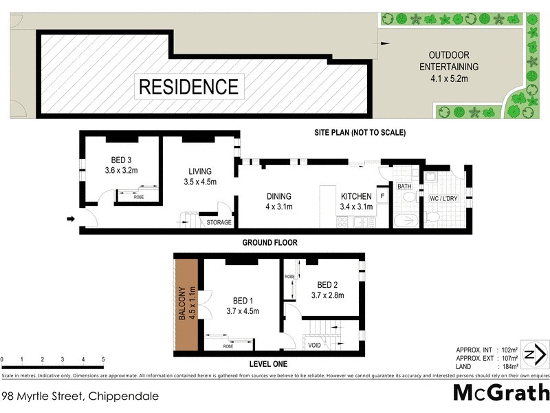 98 Myrtle Street, Chippendale NSW 2008 Floorplan