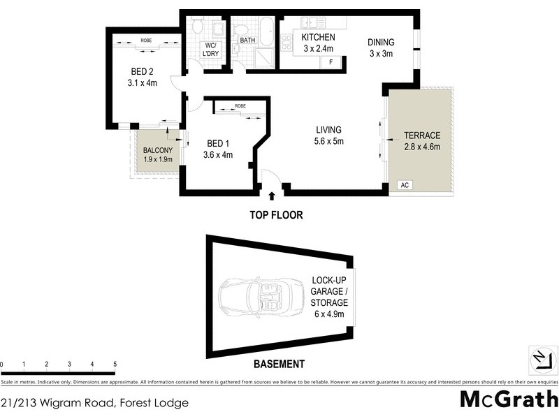 21/213 Wigram Road, Forest Lodge NSW 2037 Floorplan
