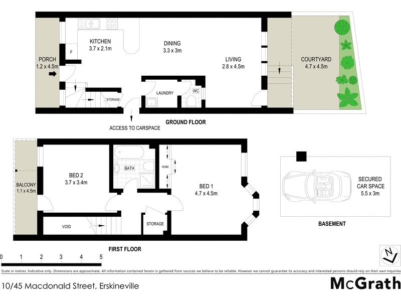 10/45 Macdonald Street, Erskineville NSW 2043 Floorplan