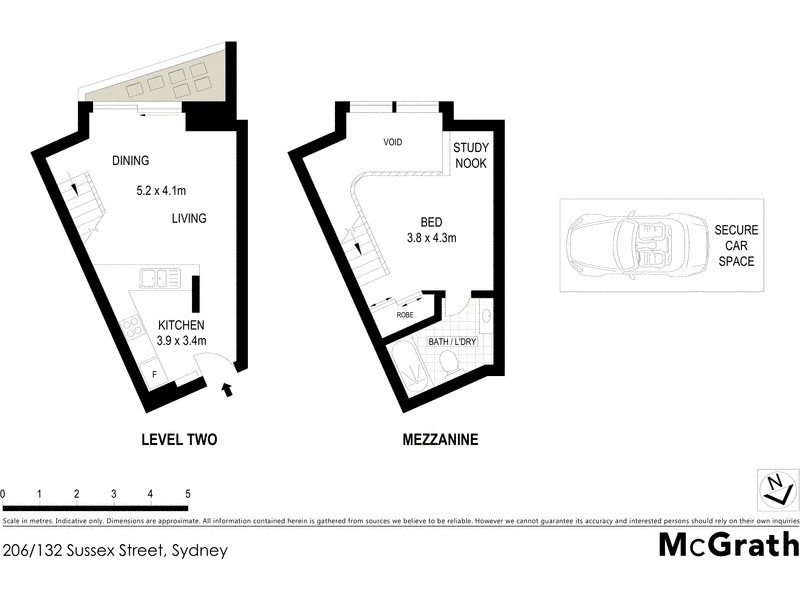 206/132 Sussex Street, Sydney NSW 2000 Floorplan