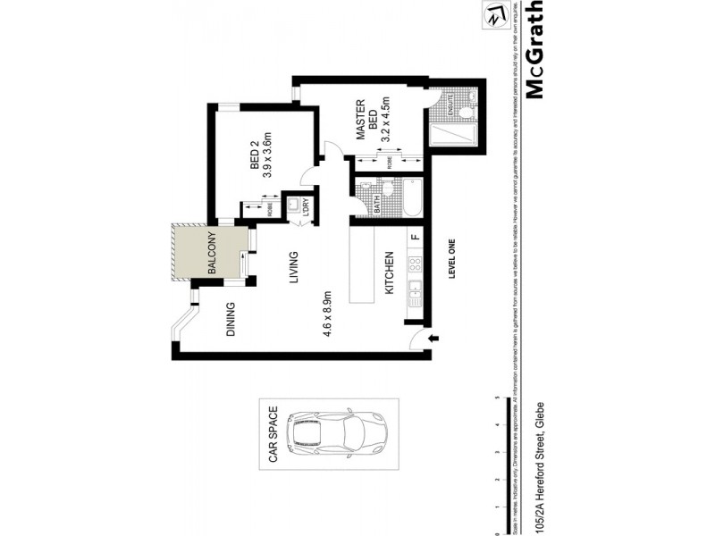105/2A Hereford Street, Glebe NSW 2037 Floorplan