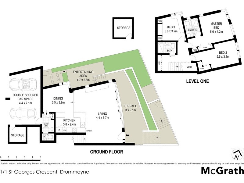 1/1 St Georges Crescent, Drummoyne NSW 2047 Floorplan