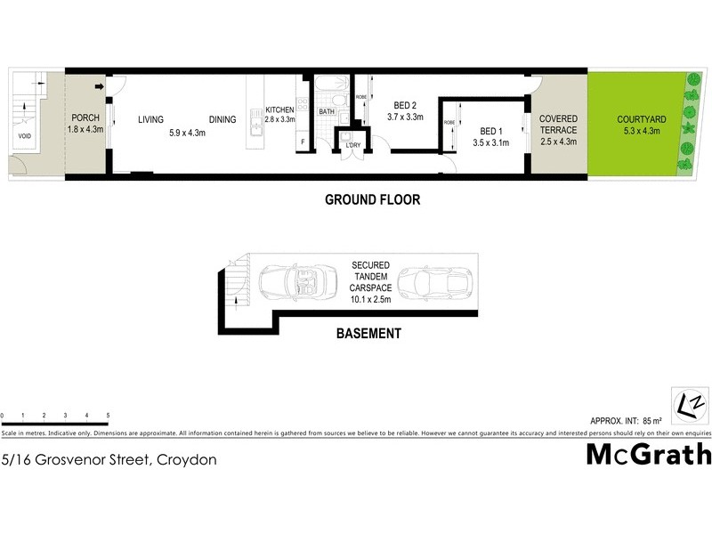 5/16 Grosvenor Street, Croydon NSW 2132 Floorplan