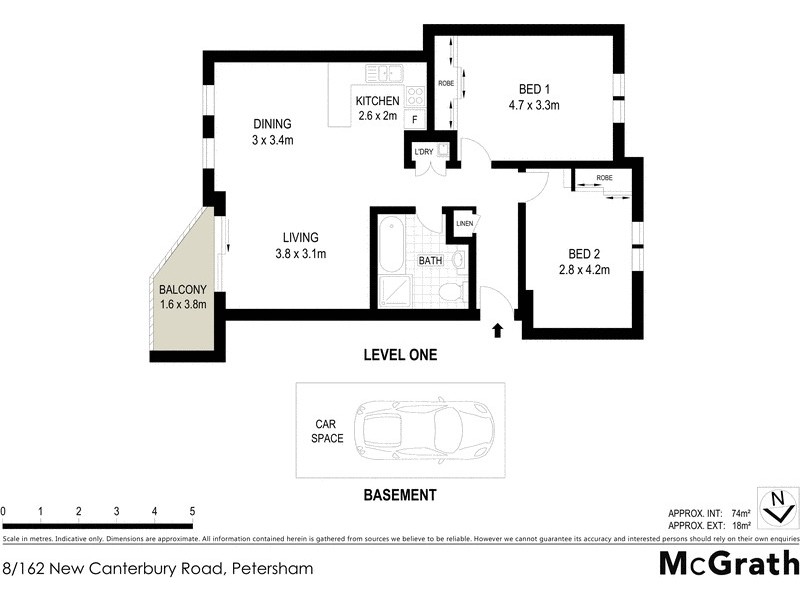 8/162 New Canterbury Road, Petersham NSW 2049 Floorplan