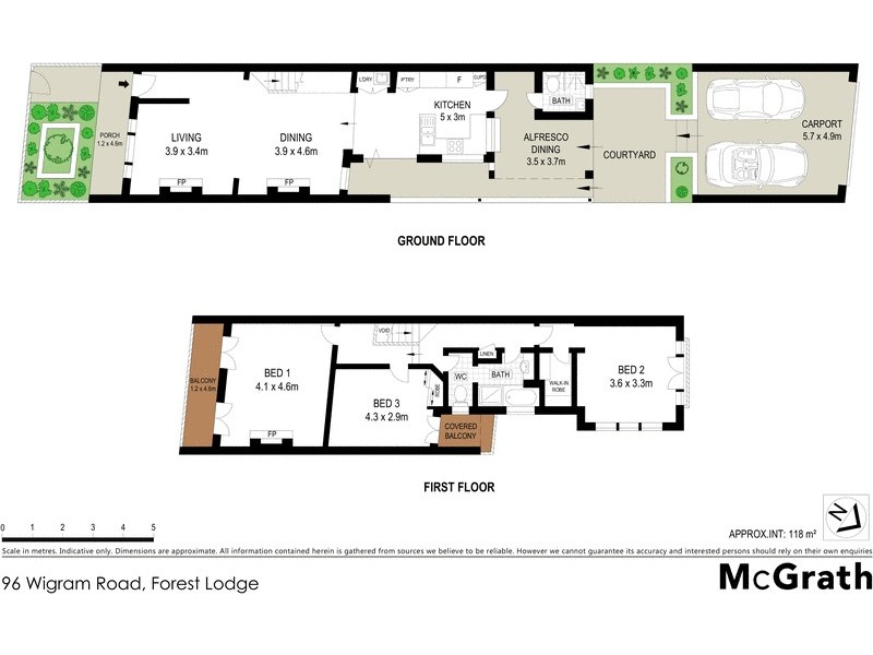 96 Wigram Road, Forest Lodge NSW 2037 Floorplan
