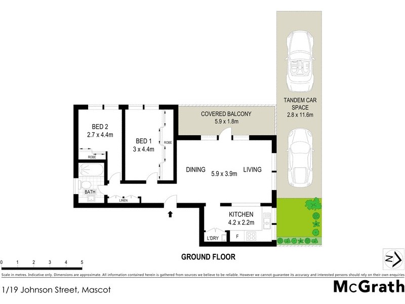 1/19 Johnson Street, Mascot NSW 2020 Floorplan