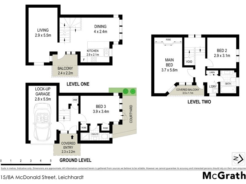 15/8A McDonald Street, Leichhardt NSW 2040 Floorplan