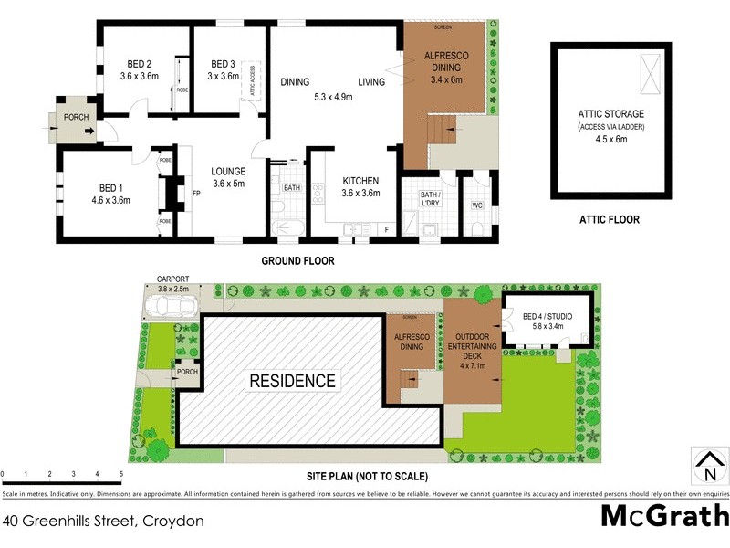 40 Greenhills Street, Croydon NSW 2132 Floorplan