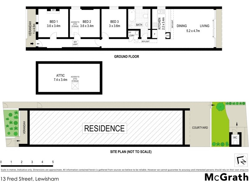 13 Fred Street, Lewisham NSW 2049 Floorplan