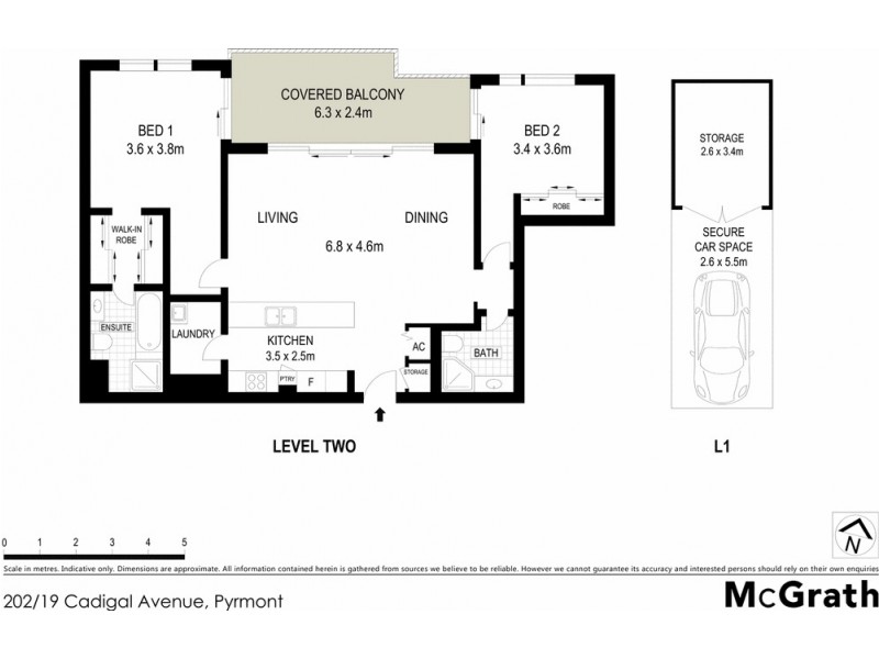 202/19 Cadigal Avenue, Pyrmont NSW 2009 Floorplan