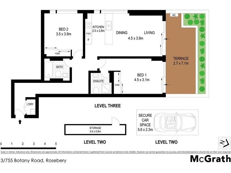 3/755 Botany Road, Rosebery NSW 2018 Floorplan