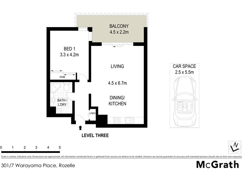 301/7 Warayama Place, Rozelle NSW 2039 Floorplan