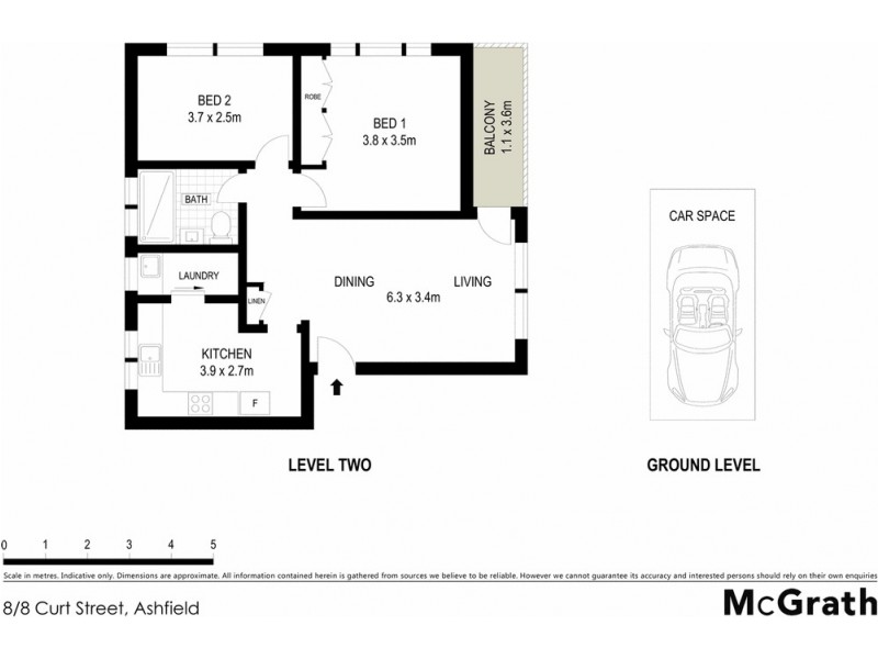 8/8 Curt Street, Ashfield NSW 2131 Floorplan