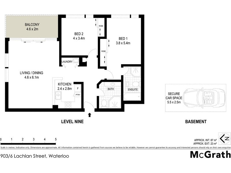 903/6 Lachlan Street, Waterloo NSW 2017 Floorplan