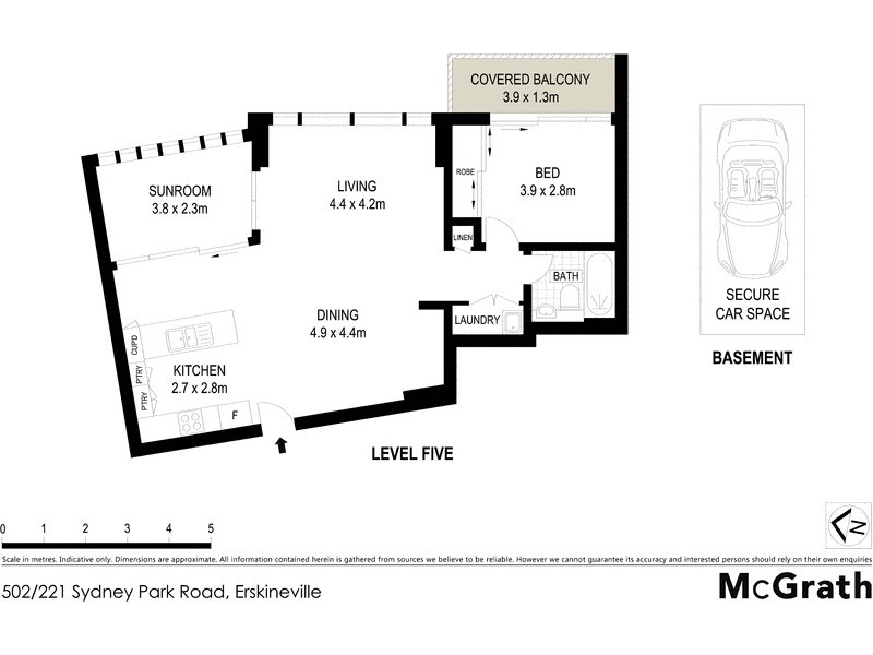 502/221 Sydney Park Road, Erskineville NSW 2043 Floorplan