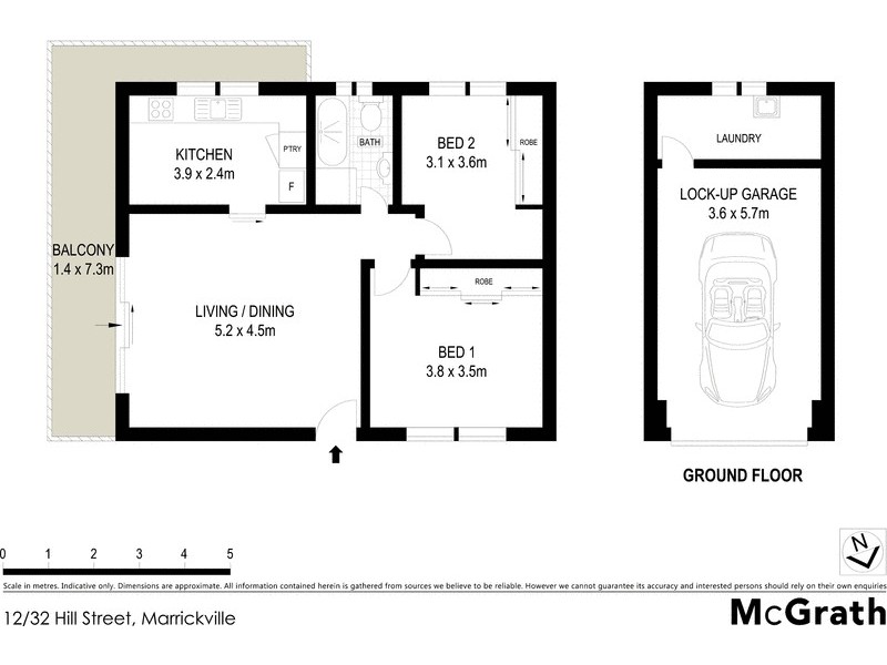 12/32 Hill Street, Marrickville NSW 2204 Floorplan