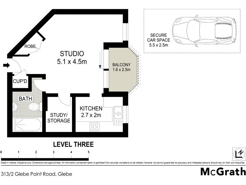 313/2 Glebe Point Road, Glebe NSW 2037 Floorplan