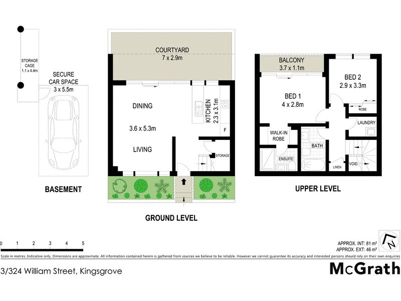 3/324 William Street, Kingsgrove NSW 2208 Floorplan
