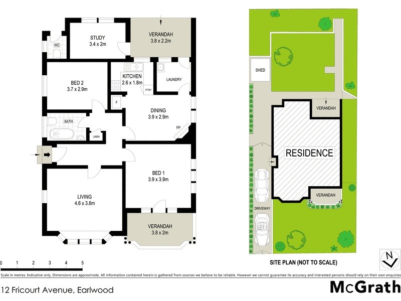 12 Fricourt Avenue, Earlwood NSW 2206 Floorplan