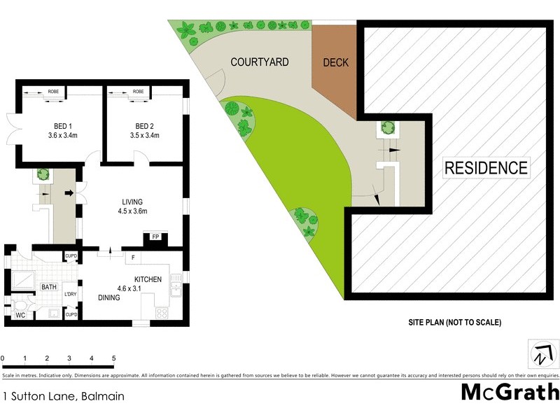 1 Sutton Lane, Balmain NSW 2041 Floorplan