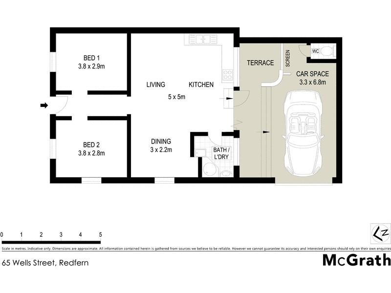 65 Wells Street, Redfern NSW 2016 Floorplan