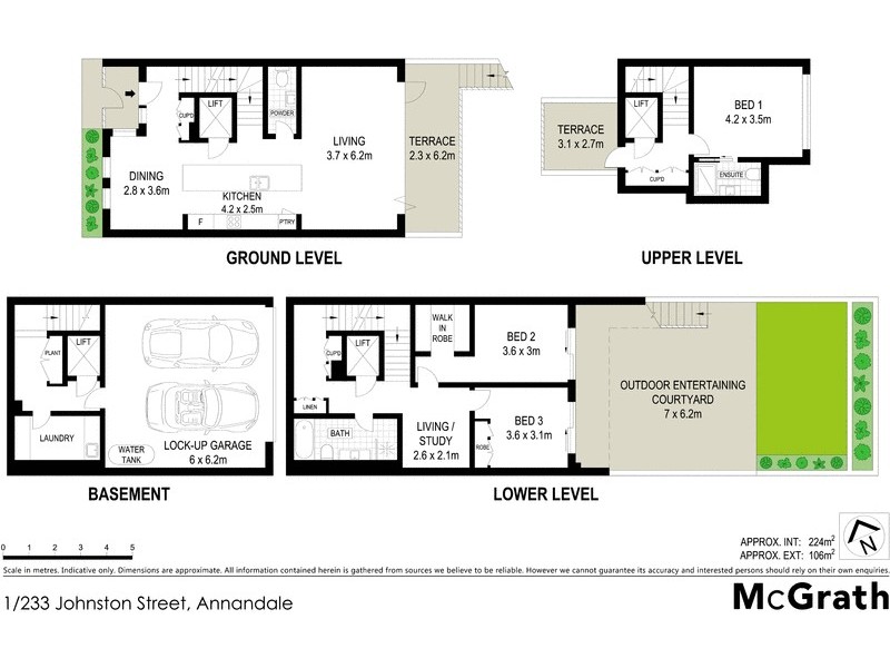 1/233 Johnston Street, Annandale NSW 2038 Floorplan