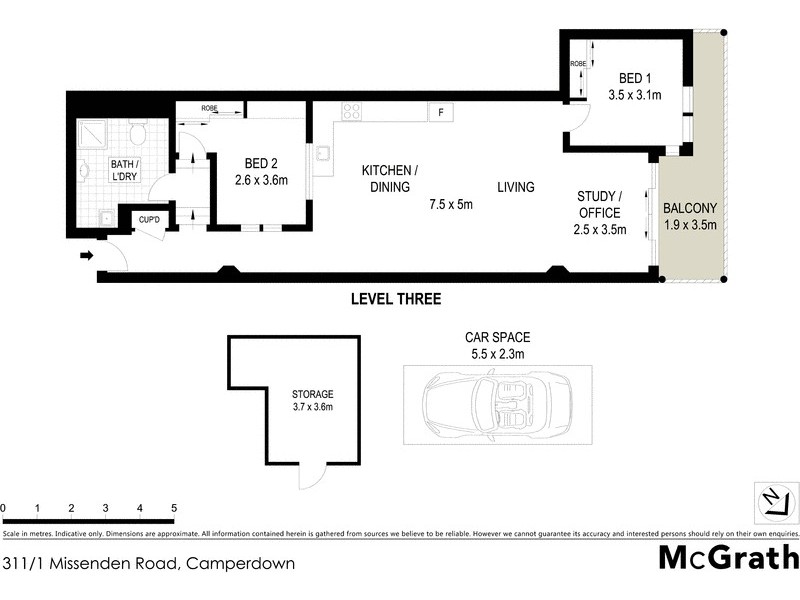 311/1 Missenden Road, Camperdown NSW 2050 Floorplan
