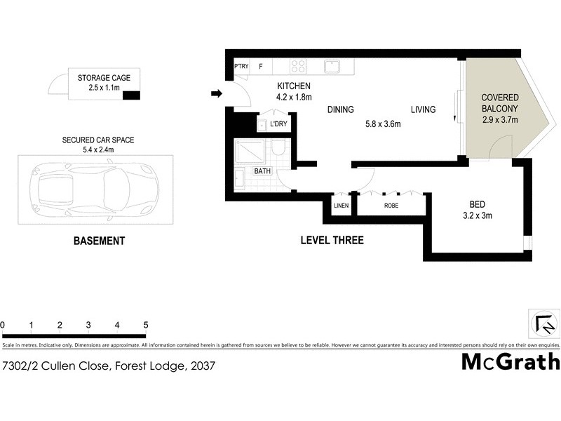 7302/2 Cullen Close, Forest Lodge NSW 2037 Floorplan