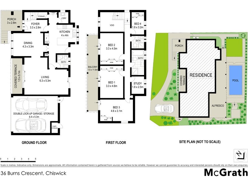 36 Burns Crescent, Chiswick NSW 2046 Floorplan