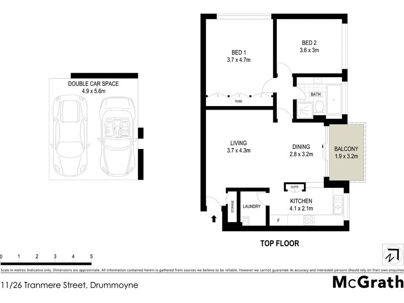 11/26 Tranmere Street, Drummoyne NSW 2047 Floorplan