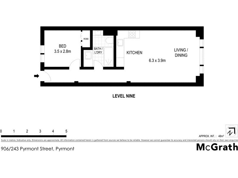 906/243 Pyrmont Street, Pyrmont NSW 2009 Floorplan
