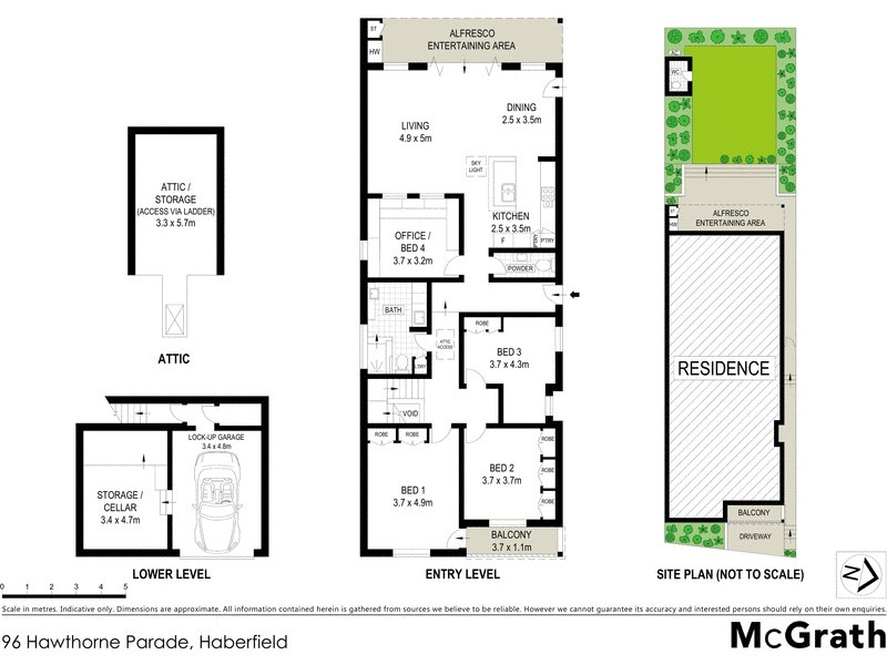 96 Hawthorne Parade, Haberfield NSW 2045 Floorplan