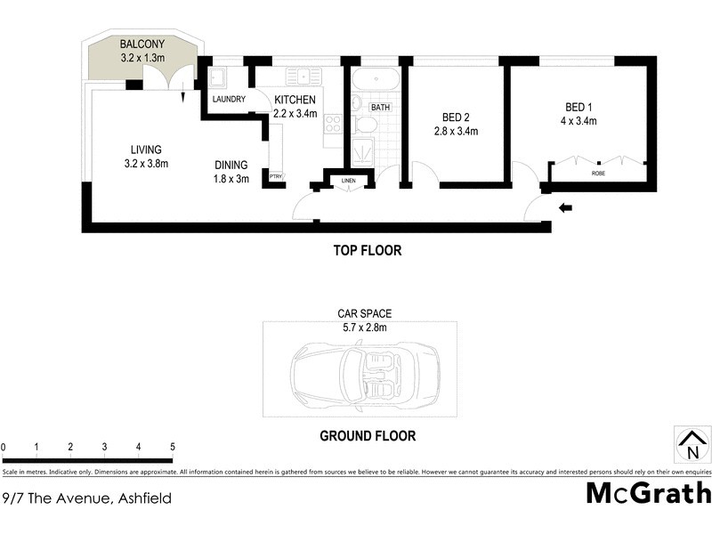 9/7 The Avenue, Ashfield NSW 2131 Floorplan