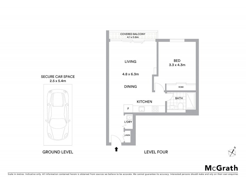 3406/1 Alexandra Drive, Camperdown NSW 2050 Floorplan
