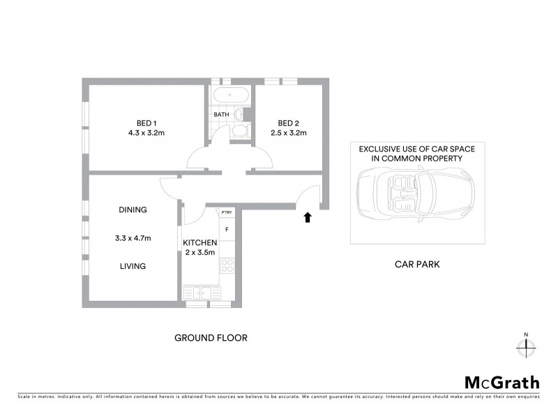 1/47 Burfitt Street, Leichhardt NSW 2040 Floorplan