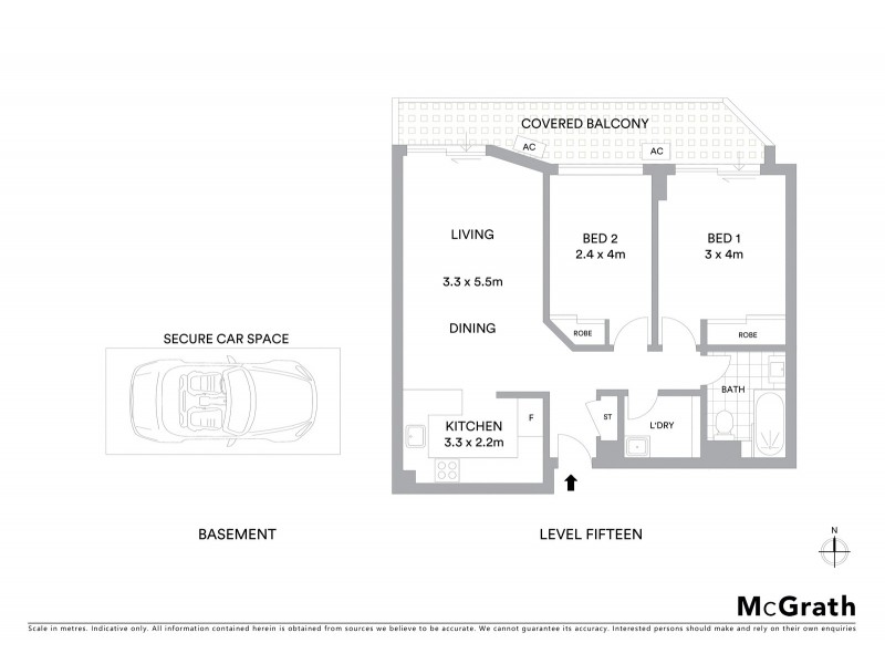152/336 Sussex Street, Sydney NSW 2000 Floorplan