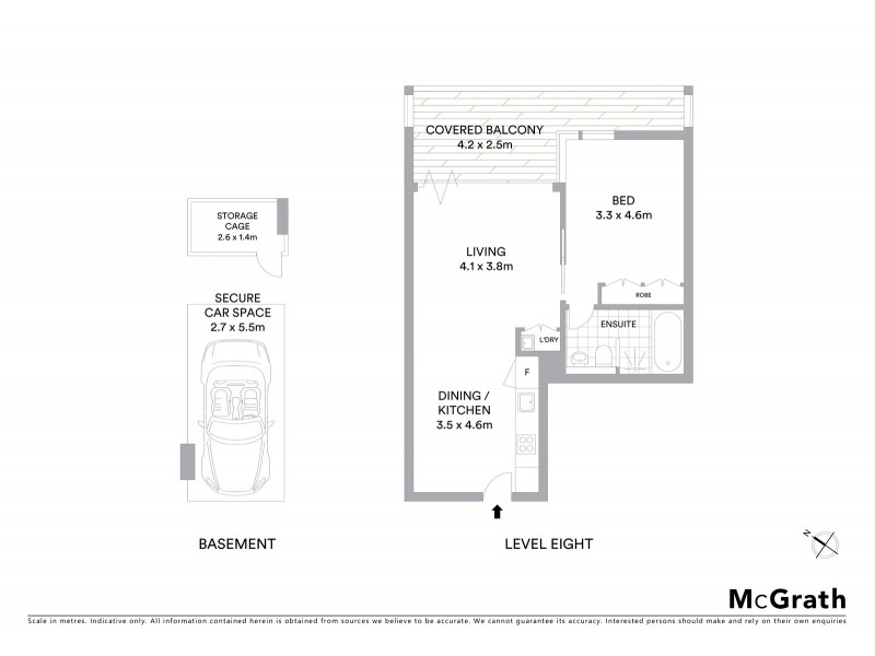 806/1 Sterling Circuit, Camperdown NSW 2050 Floorplan