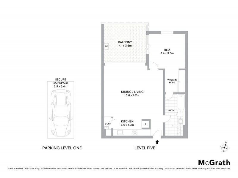 1504/2 Sterling Circuit, Camperdown NSW 2050 Floorplan