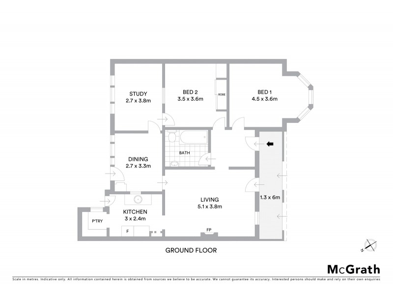 4/447 Glebe Point Road, Glebe NSW 2037 Floorplan