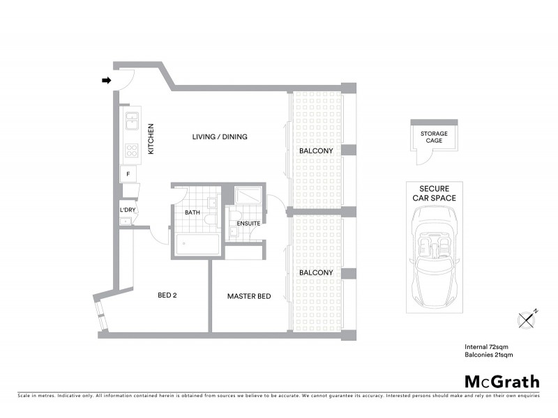 1216/24 Grove Street, Dulwich Hill NSW 2203 Floorplan