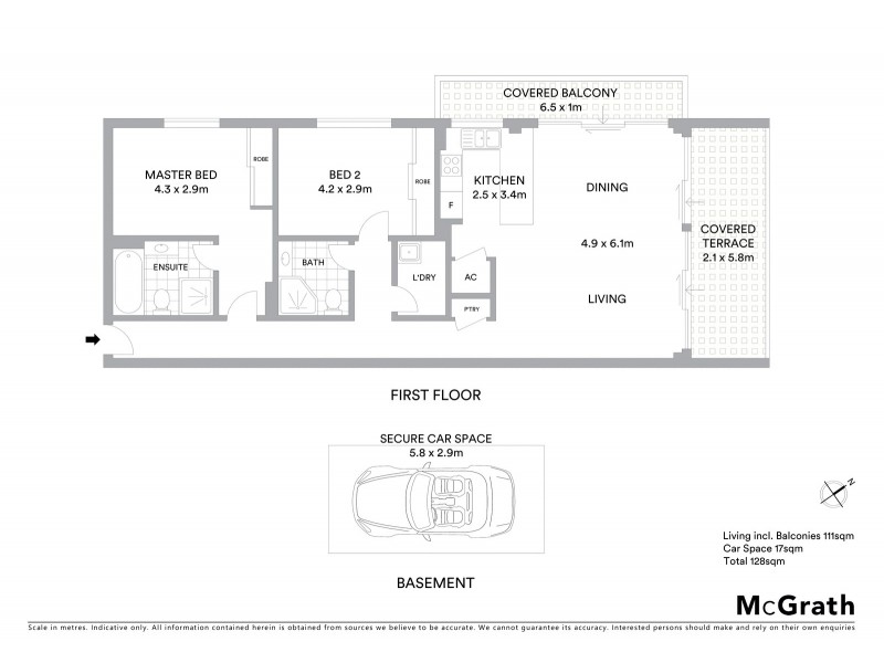 44/1 Brown Street, Ashfield NSW 2131 Floorplan