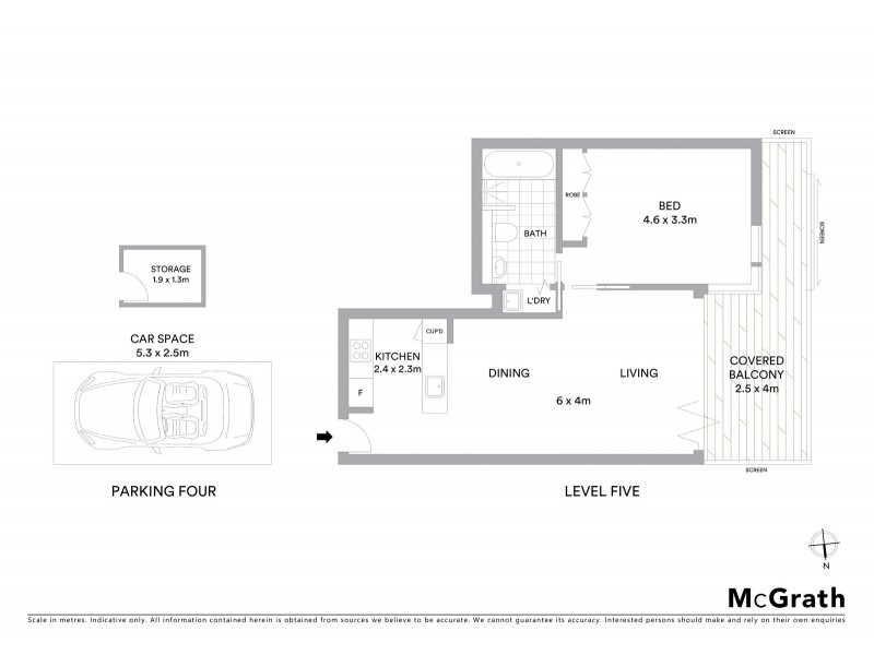 501/5 Sterling Circuit, Camperdown NSW 2050 Floorplan