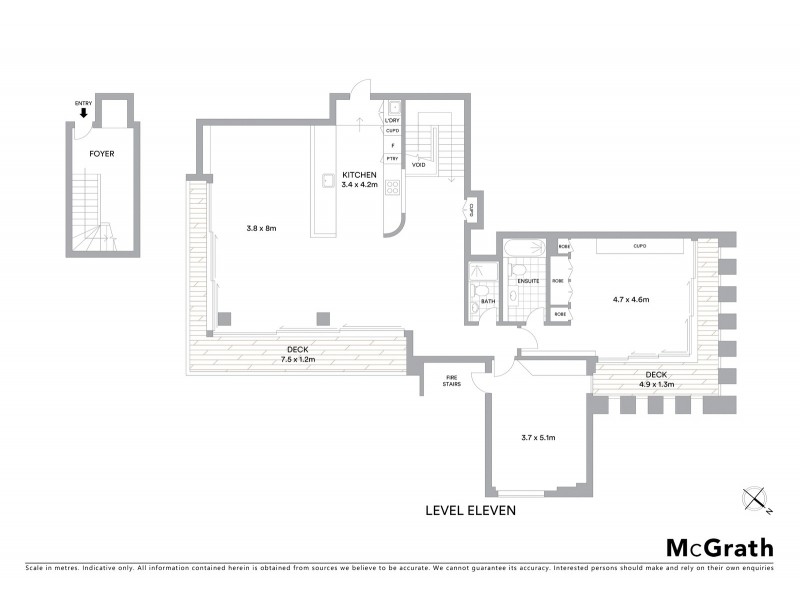 16/16 O’Connell Street, Sydney NSW 2000 Floorplan