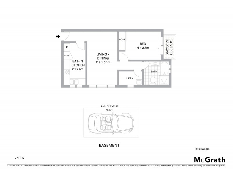 12/14 Keith Street, Dulwich Hill NSW 2203 Floorplan