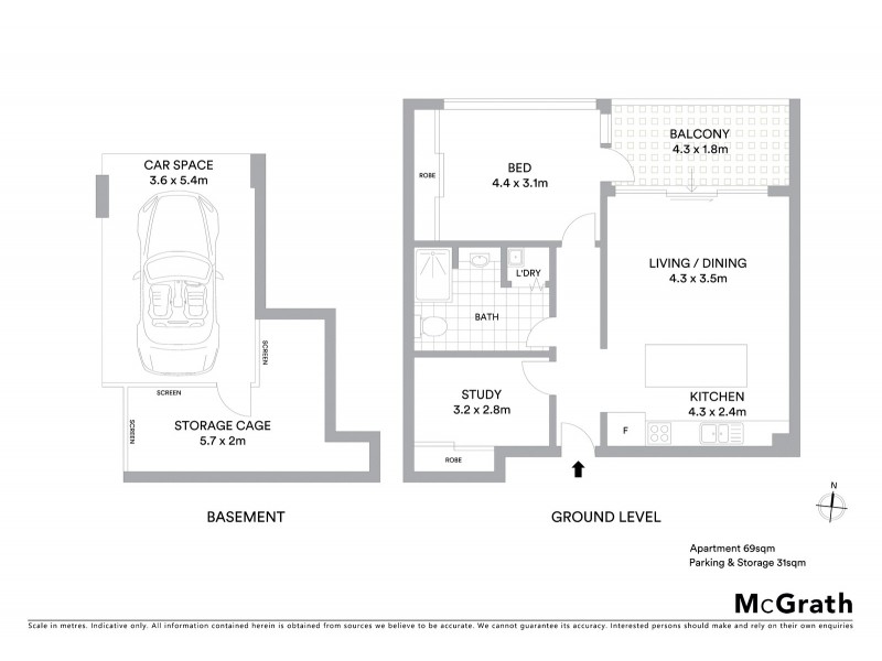 1/63 Enmore Road, Newtown NSW 2042 Floorplan