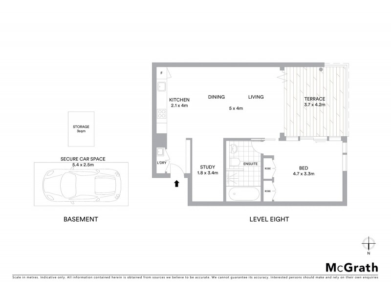 807/5 Sterling Circuit, Camperdown NSW 2050 Floorplan