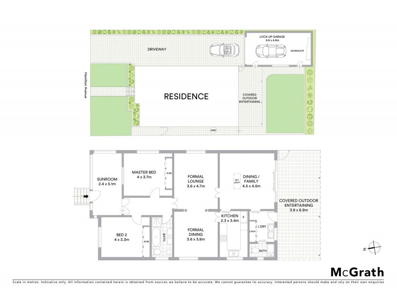 44 Hamilton Avenue, Earlwood NSW 2206 Floorplan