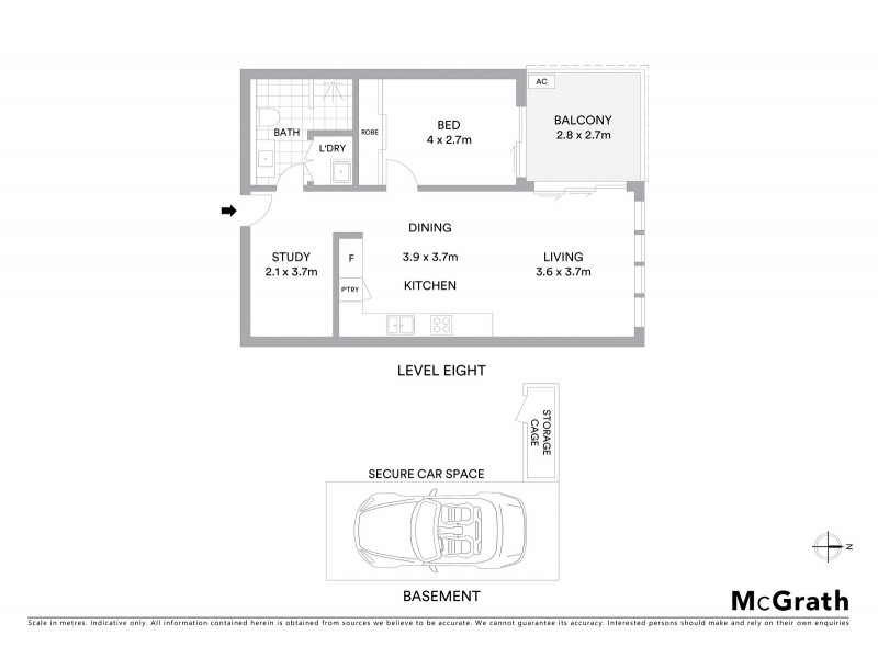 803/22B George Street, Leichhardt NSW 2040 Floorplan