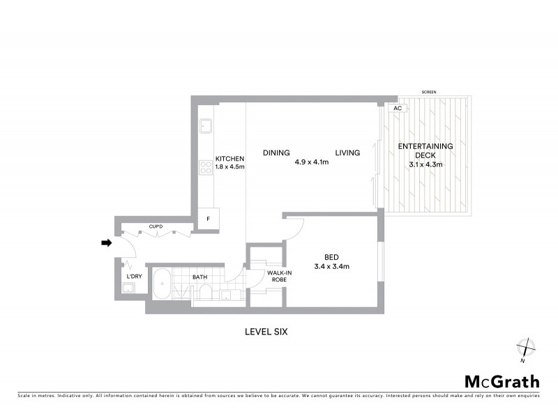 601/7 Sterling Circuit, Camperdown NSW 2050 Floorplan