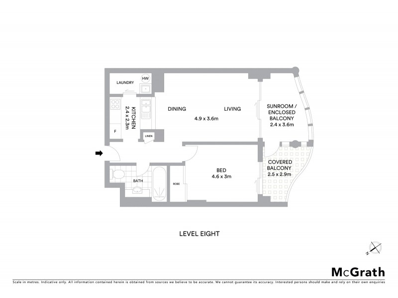 15/168 Goulburn Street, Surry Hills NSW 2010 Floorplan